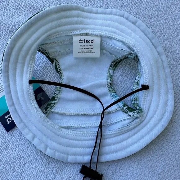 Fresco Dog & Cat Bucket Hat Palm Leaf  Short Brimmed Medium/Large - Picture 4 of 11